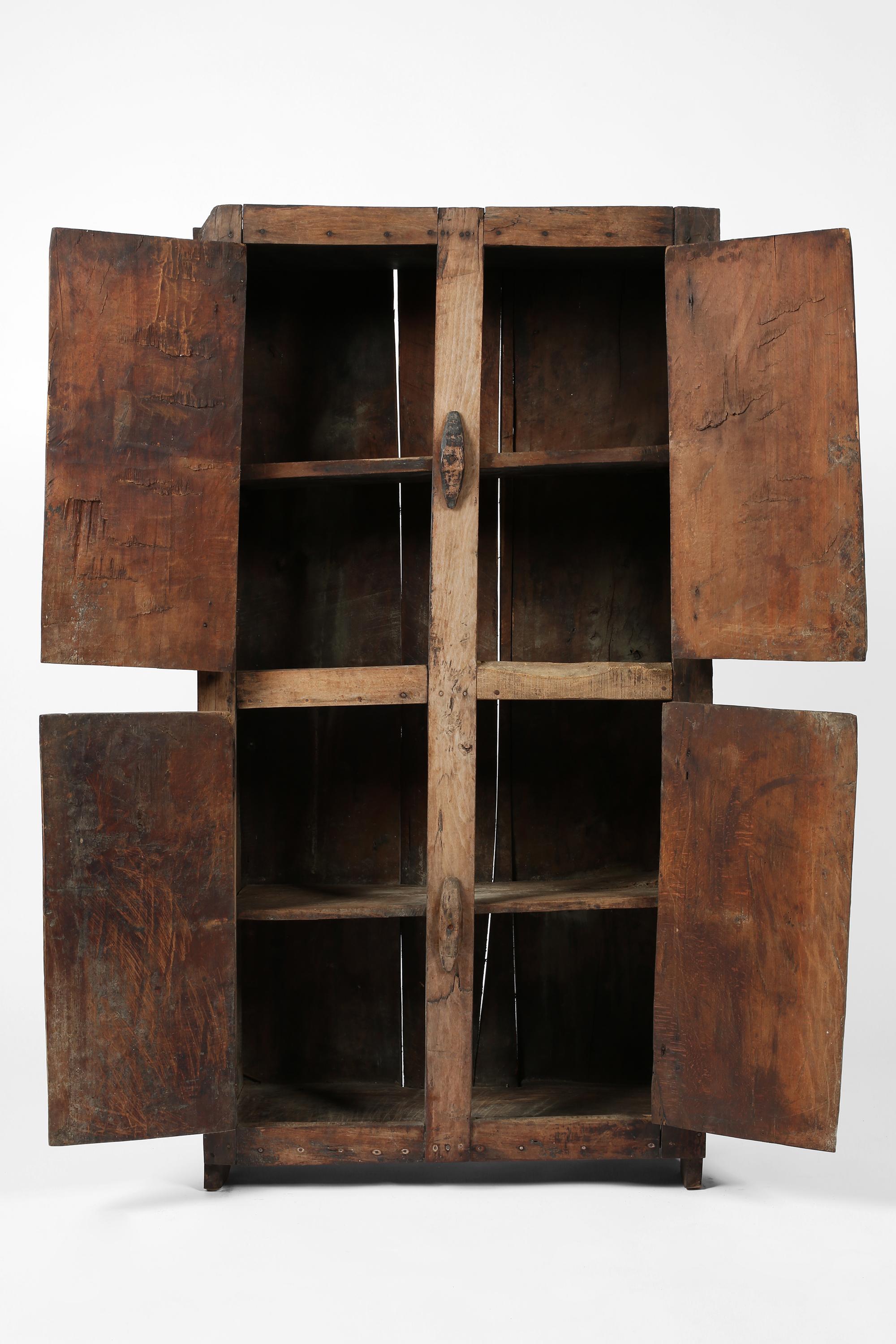 18th Century Primitive Wabi-Sabi Carpathian Cupboard For Sale 4
