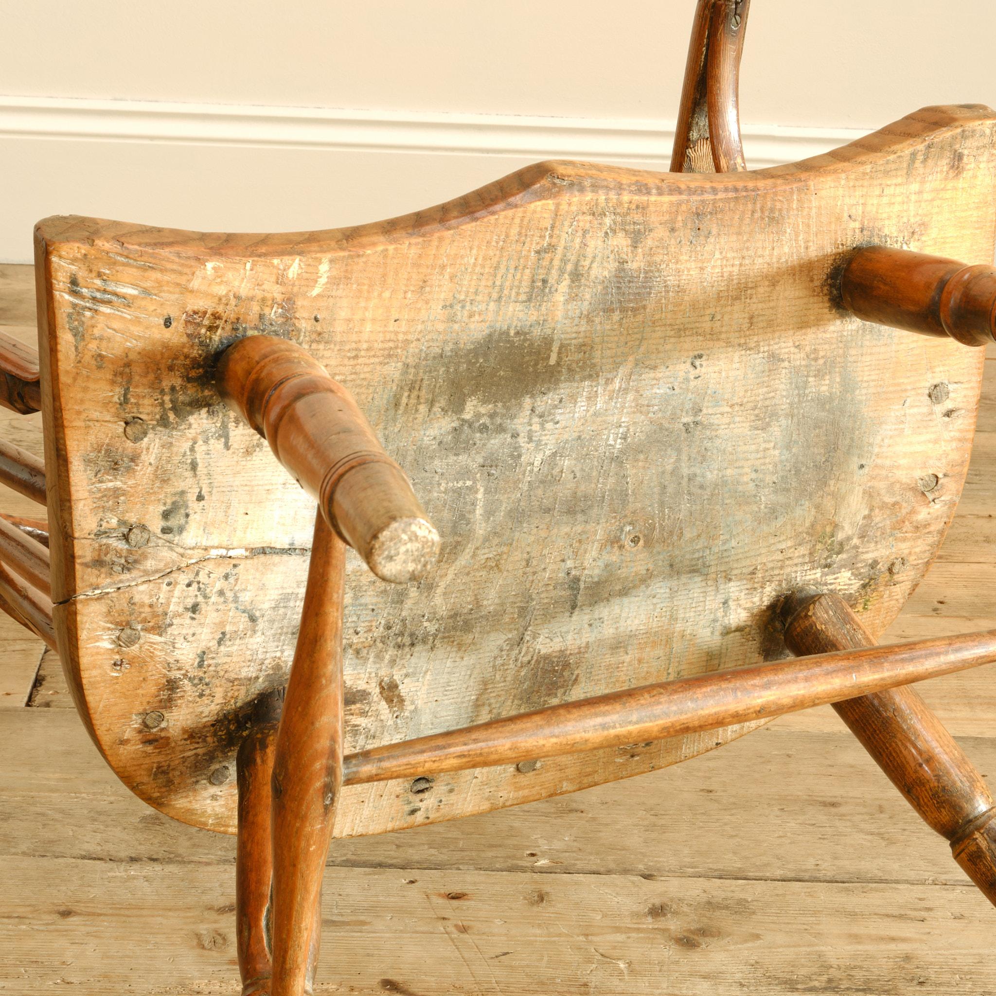 Antique Vale of York hoop Back Windsor Chair 5