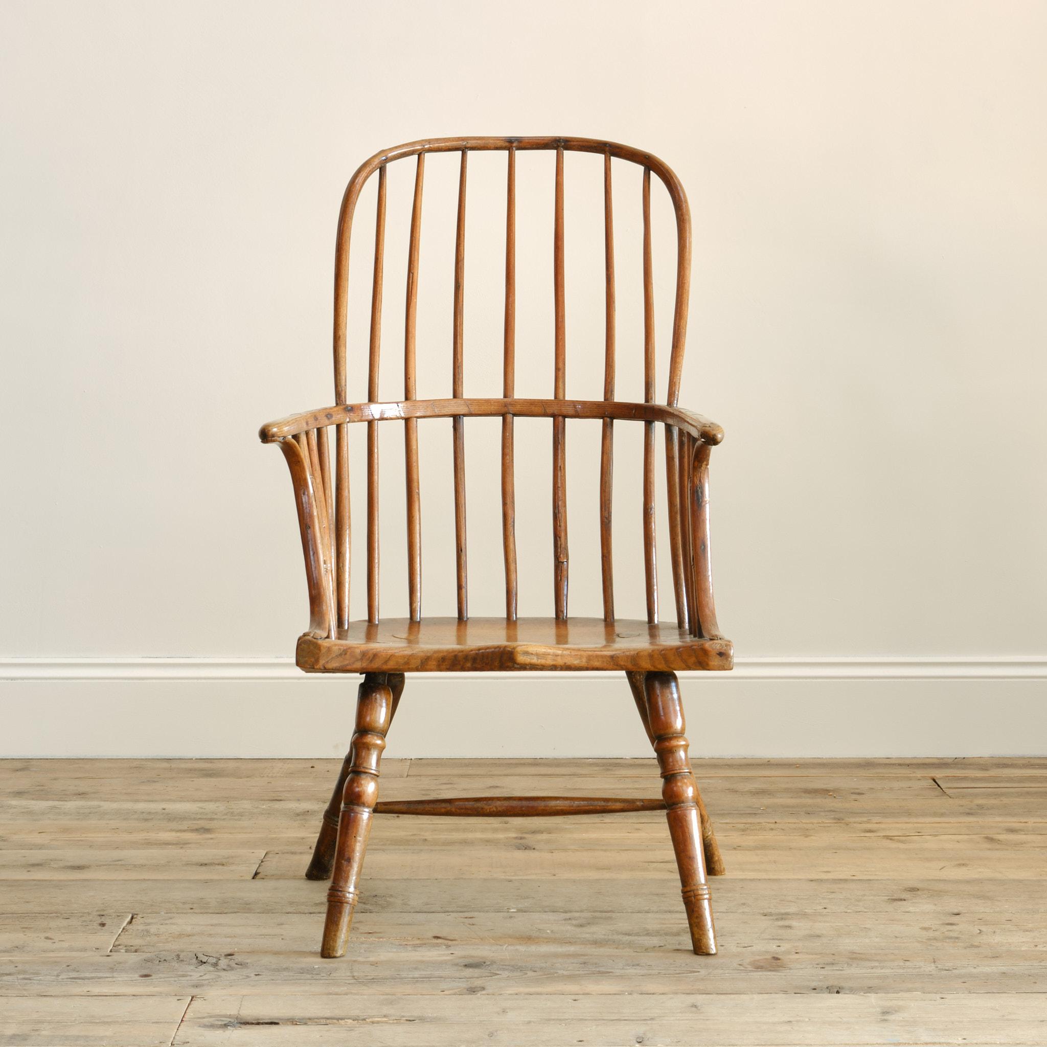 Georgian Antique Vale of York hoop Back Windsor Chair