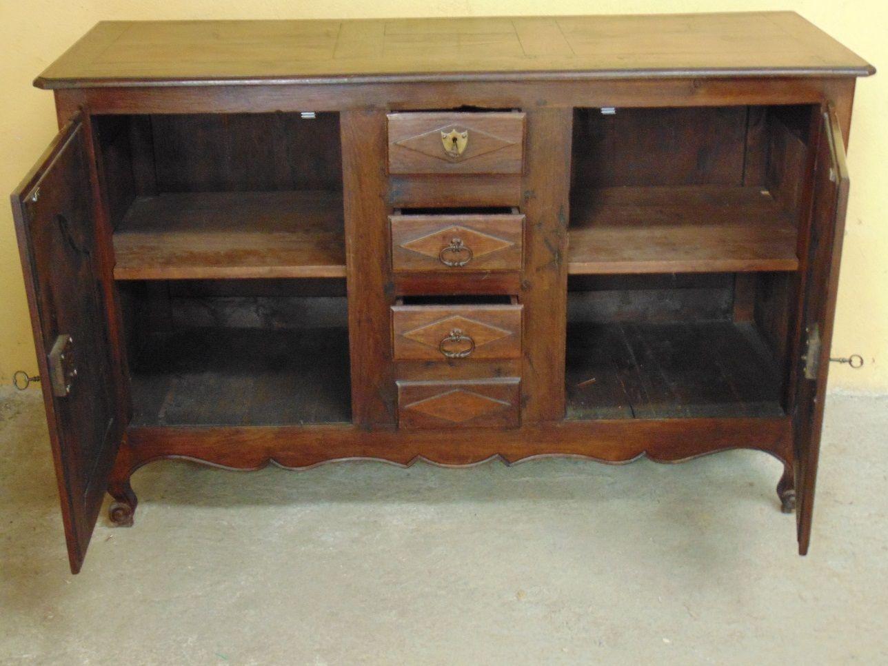 French Provincial 18th Century Provencal Sideboard in Oak, circa 1790