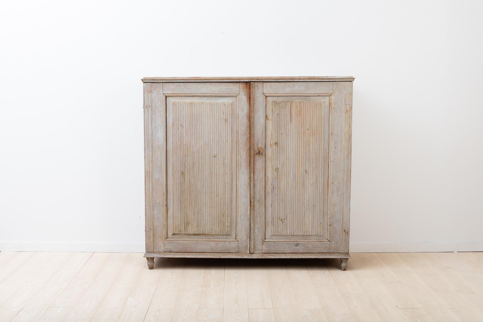 Hand-Painted 18th Century Provincial Swedish Gustavian Sideboard