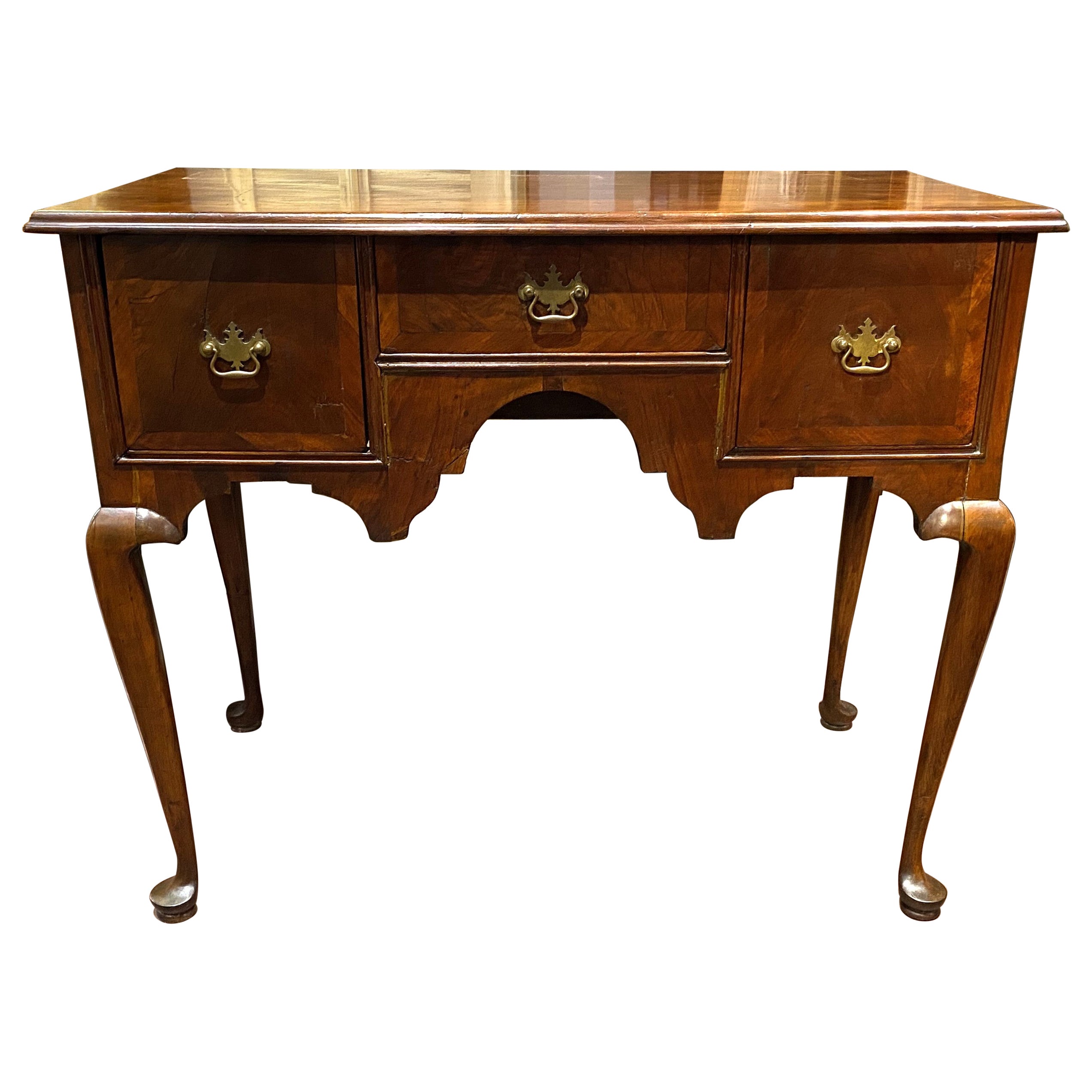 18th Century Queen Anne Mahogany Lowboy or Server Made from Highboy Base