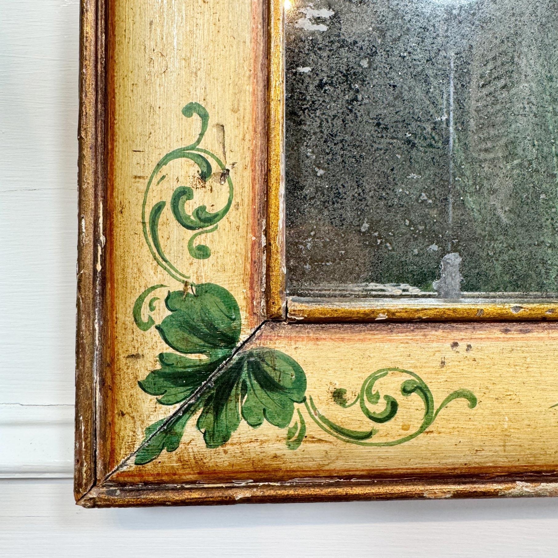 18th Century Queen Anne Style Floral Mirror In Good Condition For Sale In Hastings, GB