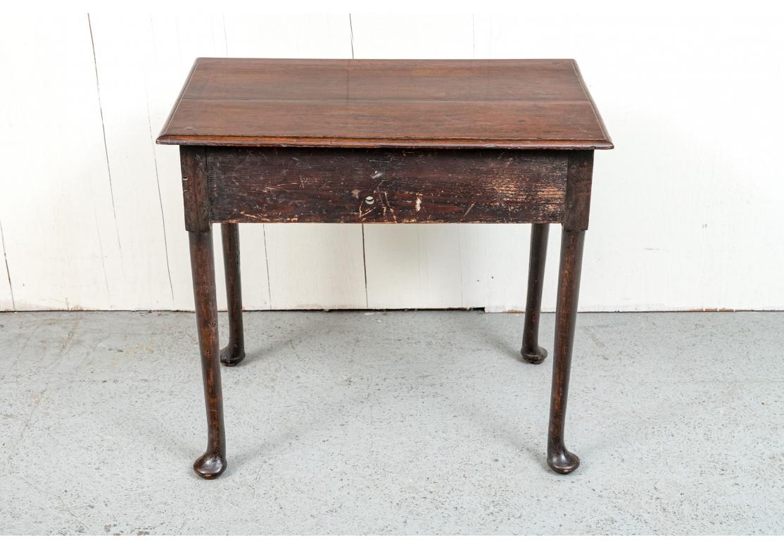 18th Century Queen Anne Style  Single Drawer Lowboy For Sale 5