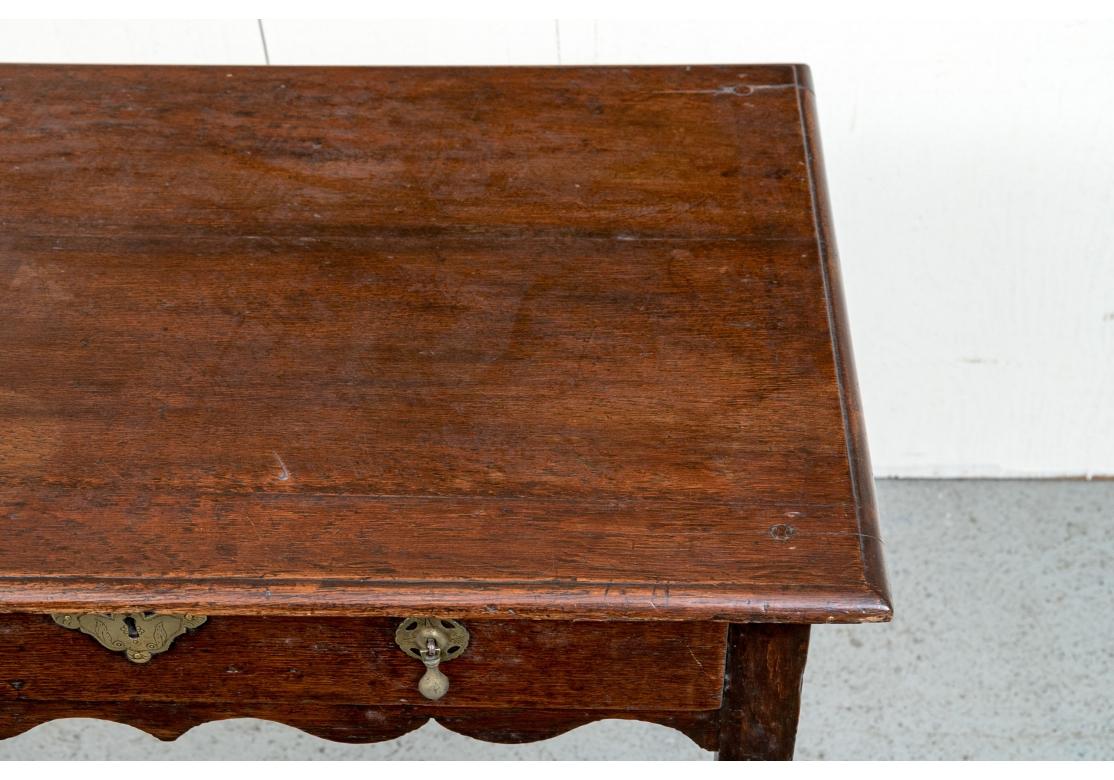 18th Century Queen Anne Style  Single Drawer Lowboy For Sale 8