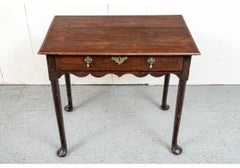 18th Century Queen Anne Style  Single Drawer Lowboy