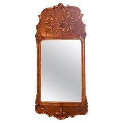 18th Century Queen Anne Walnut and Giltwood Mirror, circa 1750
