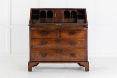 18th Century Queen Anne Walnut Bureau, circa 1710
