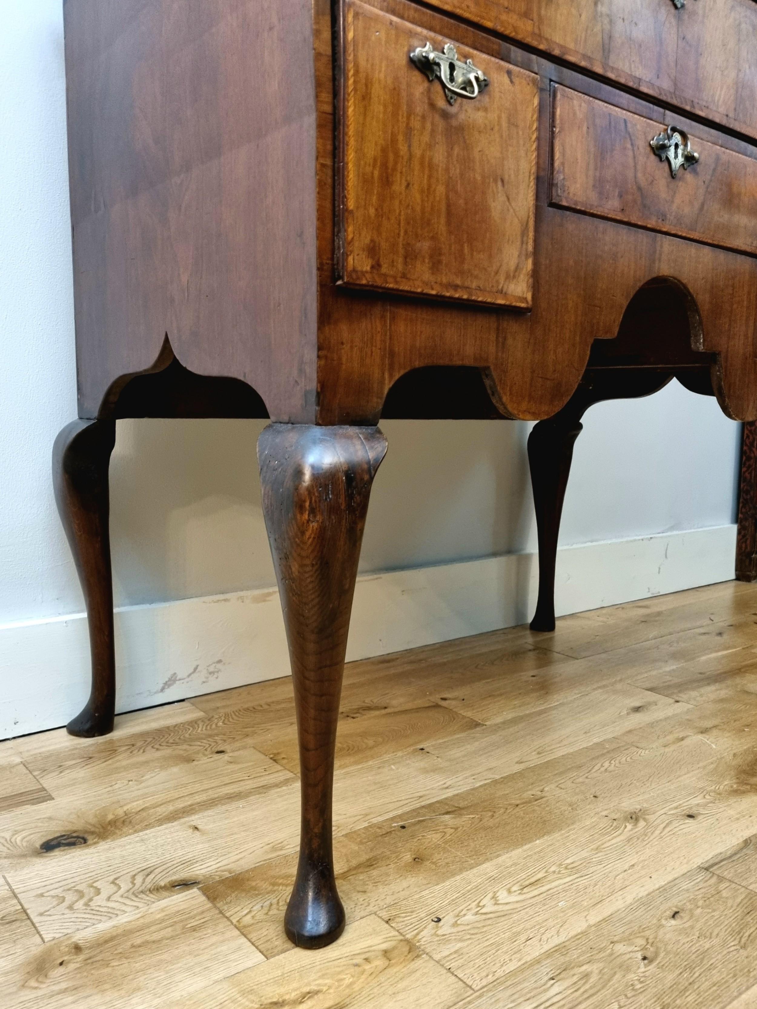 18th Century Queen Anne Walnut Chest On Stand 2