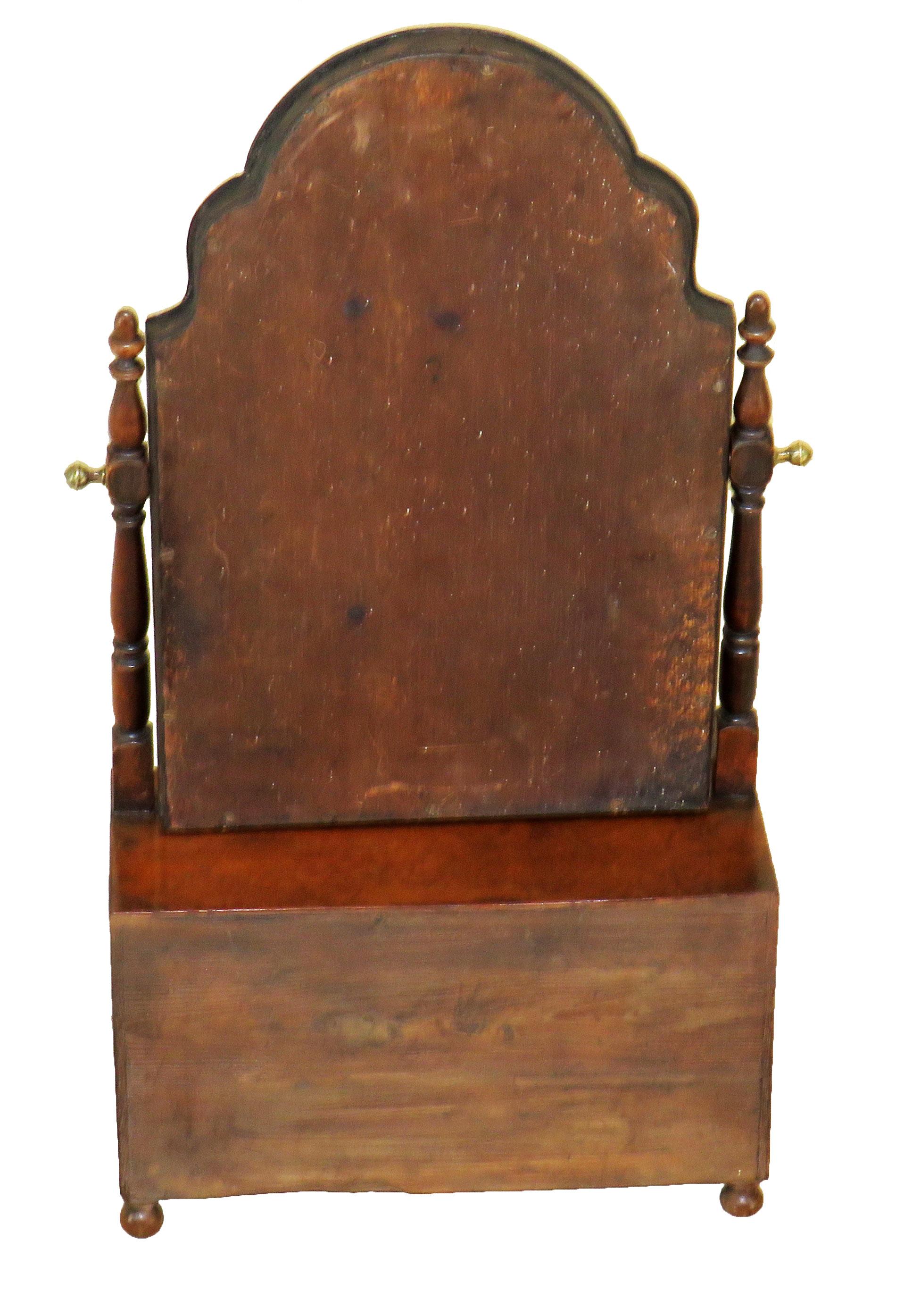 18th Century Queen Anne Walnut Dressing Table Mirror 3