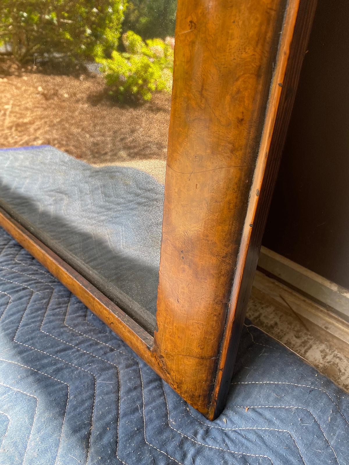 18th Century Queen Anne Walnut Etched Mirror 11