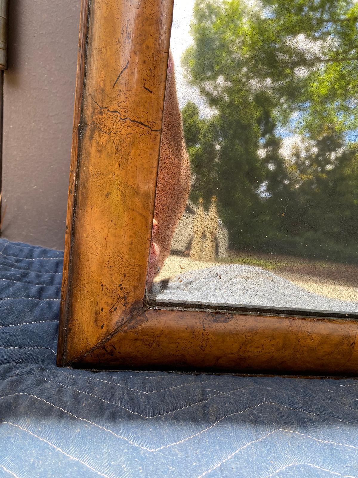 18th Century Queen Anne Walnut Etched Mirror 5