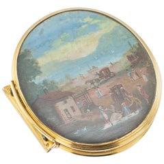 18. Jahrhundert Seltene holländische Schnupftabakdose aus 18-karätigem Gold:: Amsterdam:: um 1739
