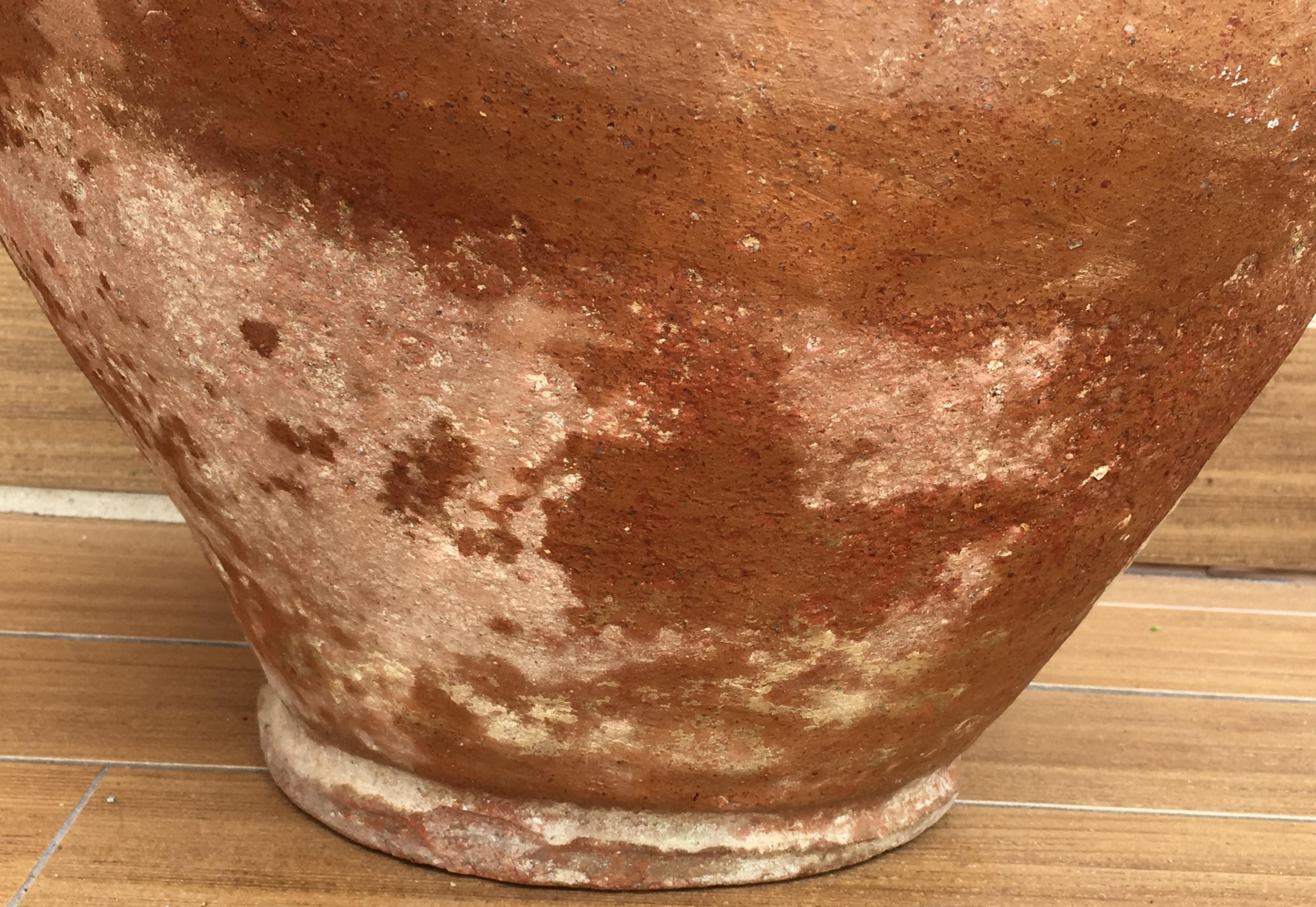 18th Century Rare Large Terracotta Hand Carved French Biot Pot 4