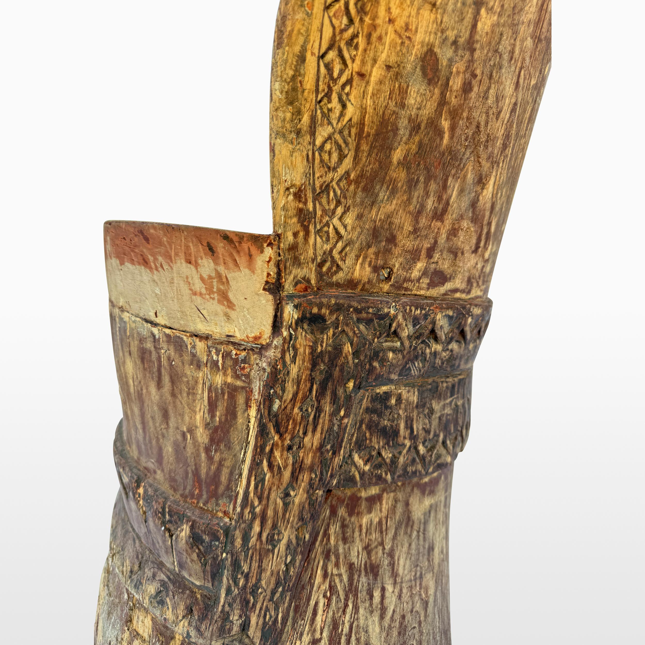 Tabouret d'art populaire suédois rare du 18ème siècle en vente 3