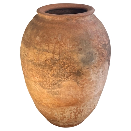 18th Century Rare Terracotta Hand Carved French Biot Pot