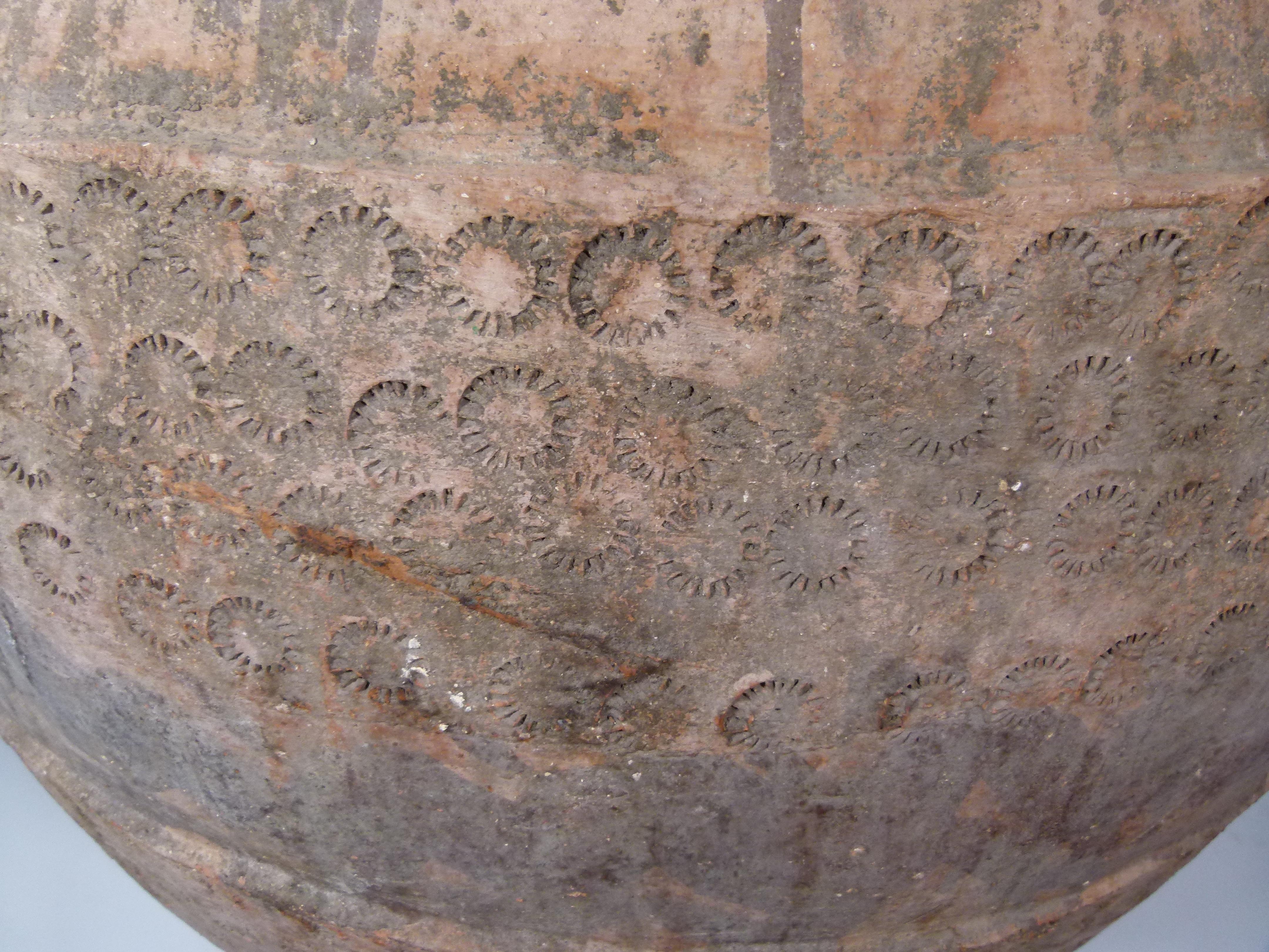 Hand-Crafted 18th Century Red Clay Spanish Jar, Tinaja-
