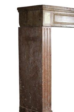 18th Century Red Stone Chique Classic Vintage Fireplace Surround