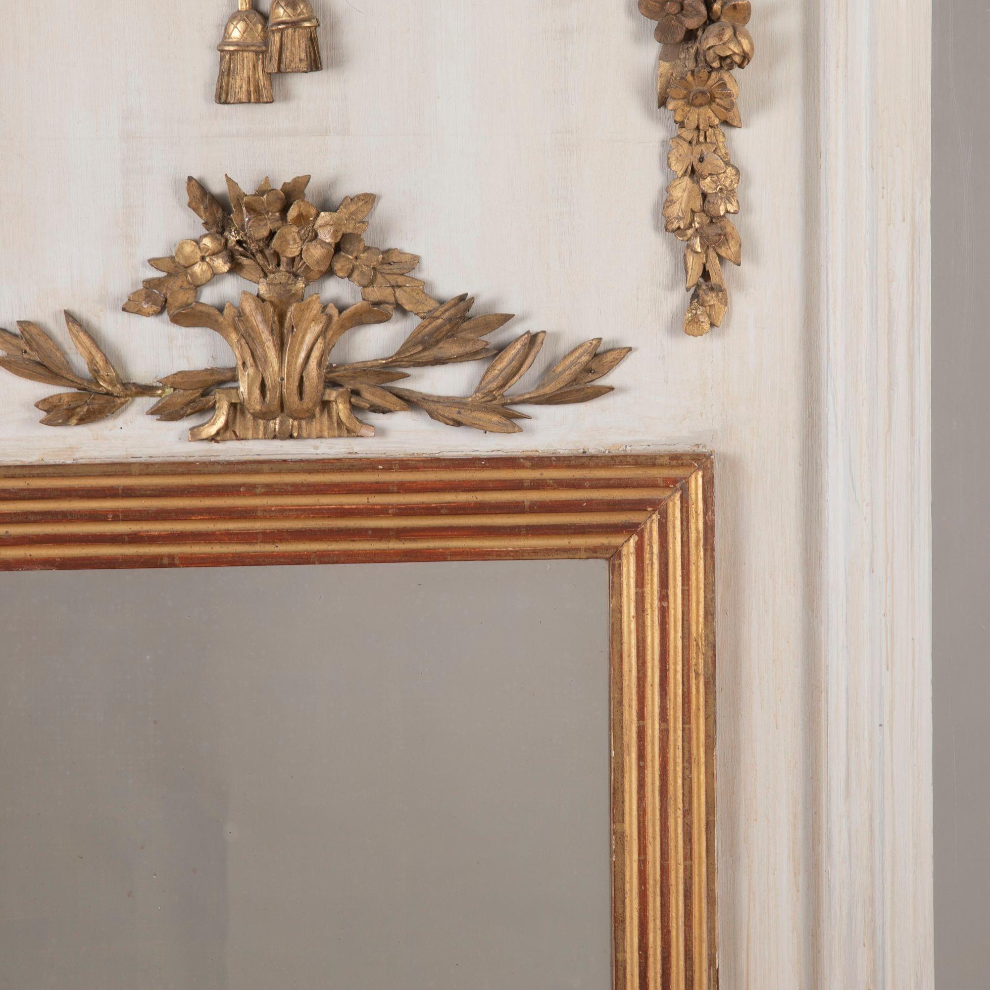 18th Century Reeded Mirror Panel In Good Condition In Gloucestershire, GB