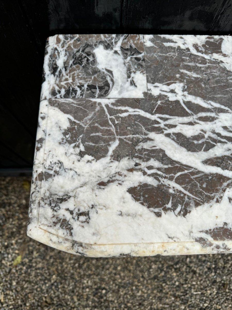 18th Century Regence Grey Marble Mantel From the Ardennes For Sale 3