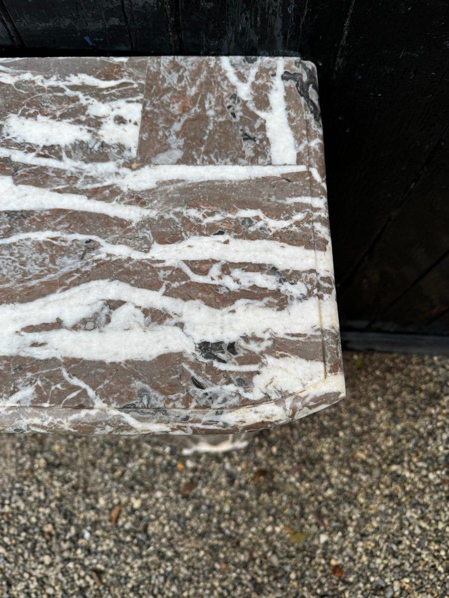 18th Century Regence Grey Marble Mantel From the Ardennes For Sale 4