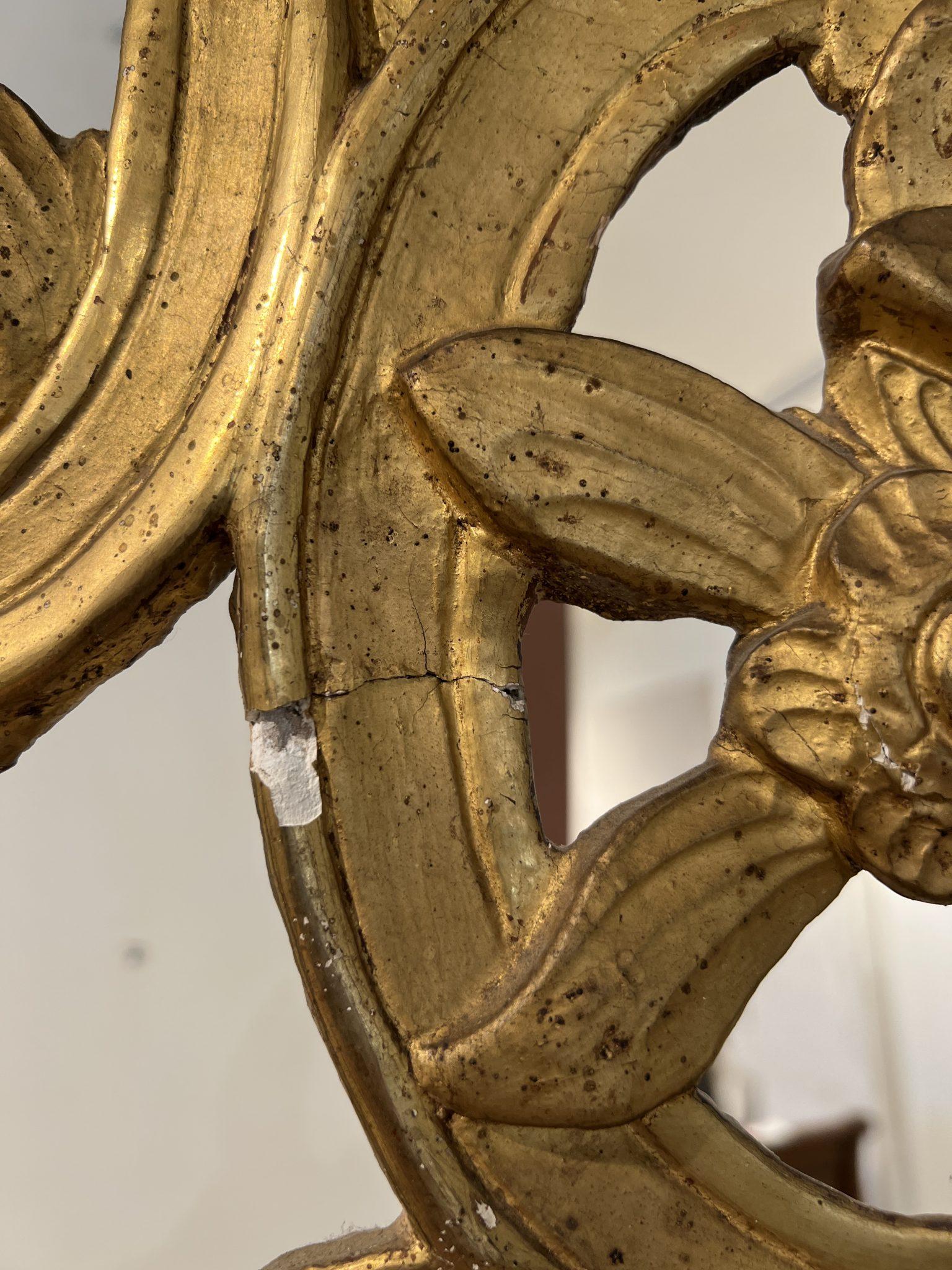 18th Century Regence Mirror In Distressed Condition In New Orleans, LA