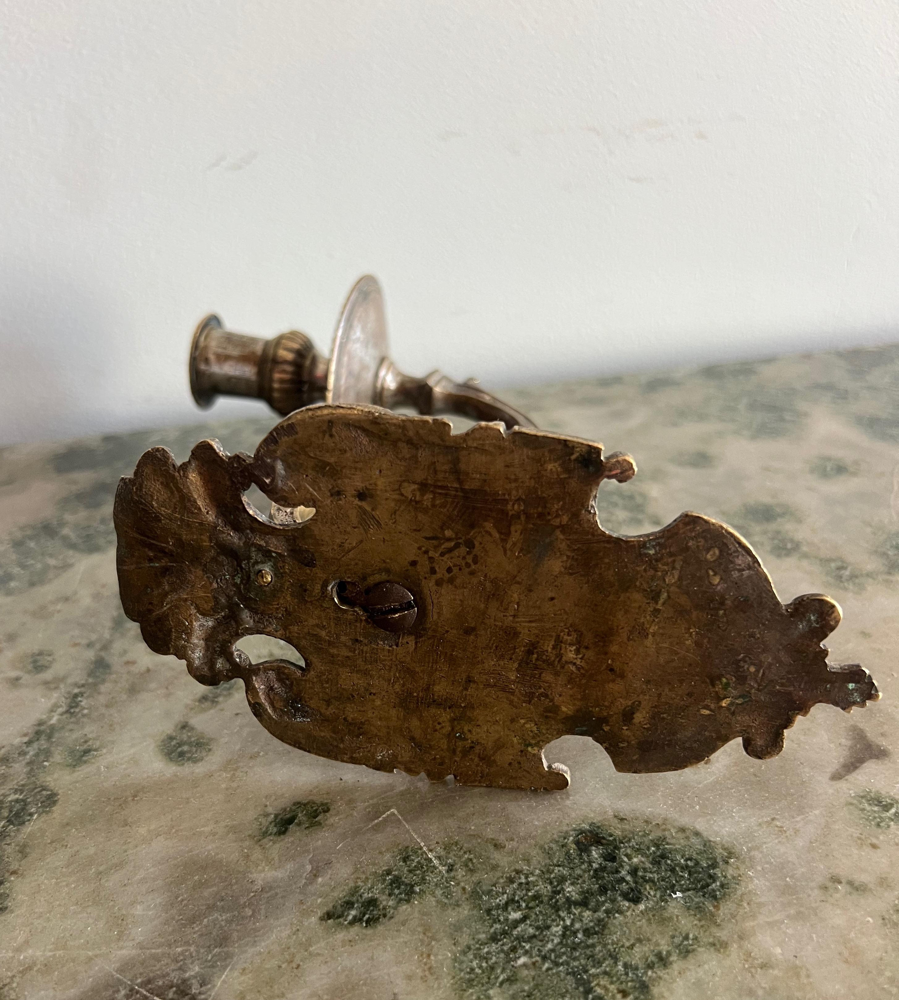 18th Century Regency Argent Haché Bronze Wall Sconce For Sale 4