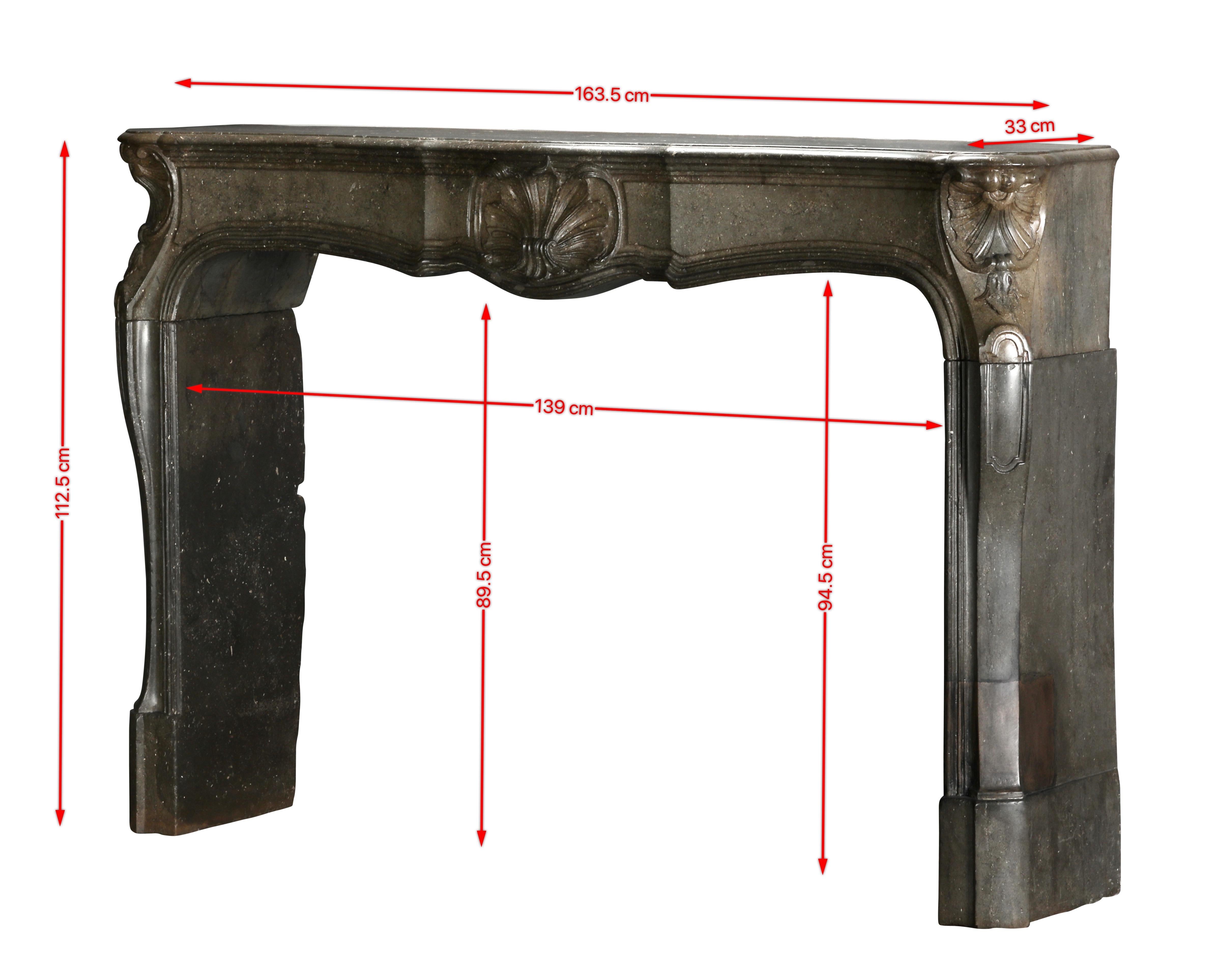 French 18th Century Regency Fireplace Mantel In Stone For High End Bespoke Project For Sale