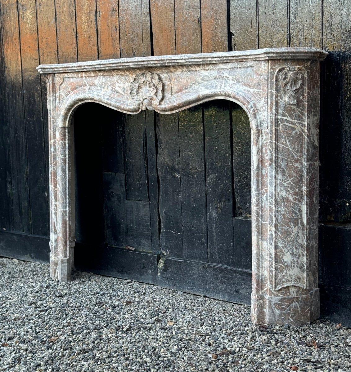 18th Century Regency Grey Ardennes Marble Mantelpiece For Sale 8