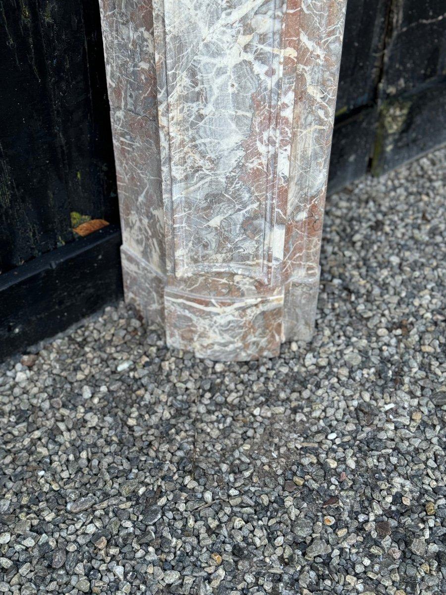 French 18th Century Regency Grey Ardennes Marble Mantelpiece For Sale