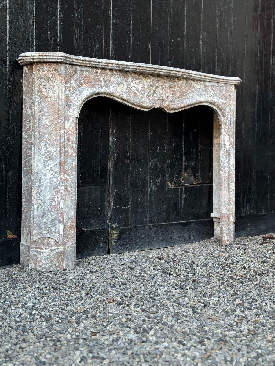 18th Century Regency Grey Ardennes Marble Mantelpiece For Sale 1