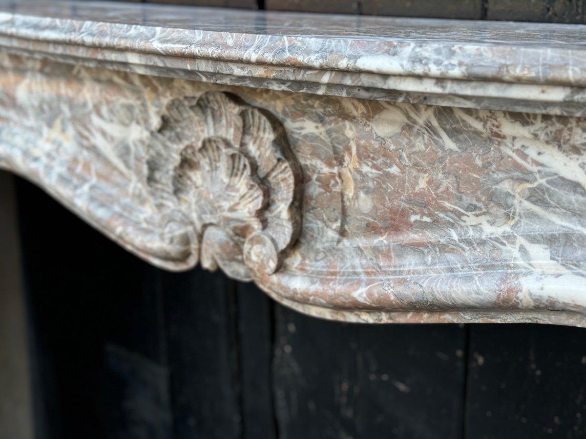 18th Century Regency Grey Ardennes Marble Mantelpiece For Sale 5
