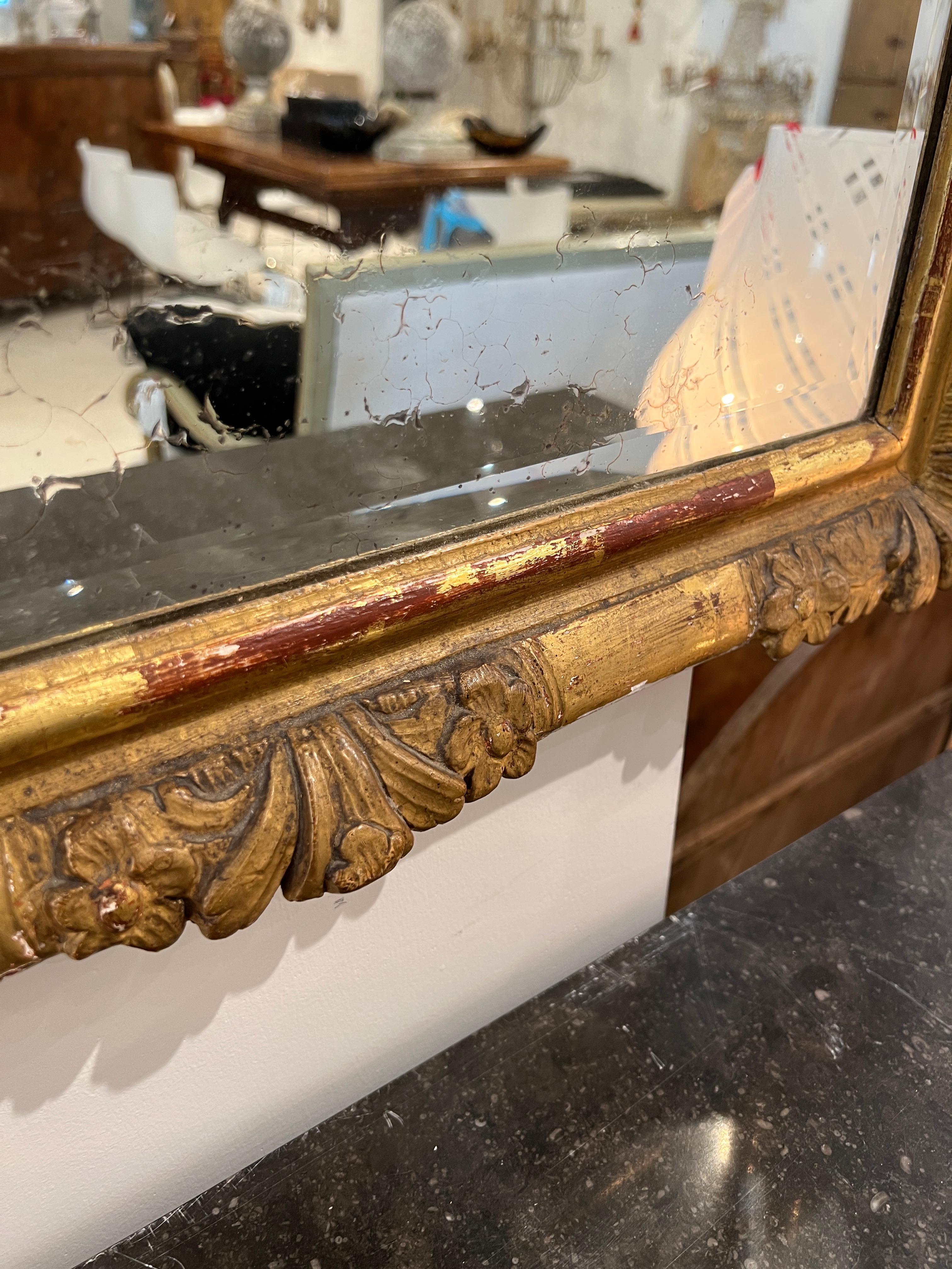 18th Century Regency Mirror In Fair Condition For Sale In New Orleans, LA