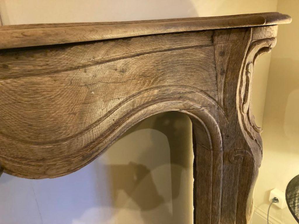 18th Century Regency Oak Wooden Fireplace Mantel For Sale 1