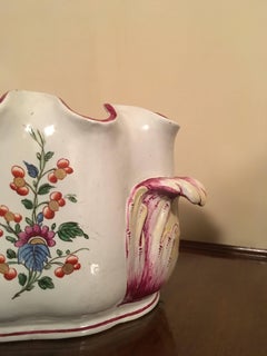 18th Century Richard Ginori Porcelain Glasses Cooler Centerpiece Tulip Decor