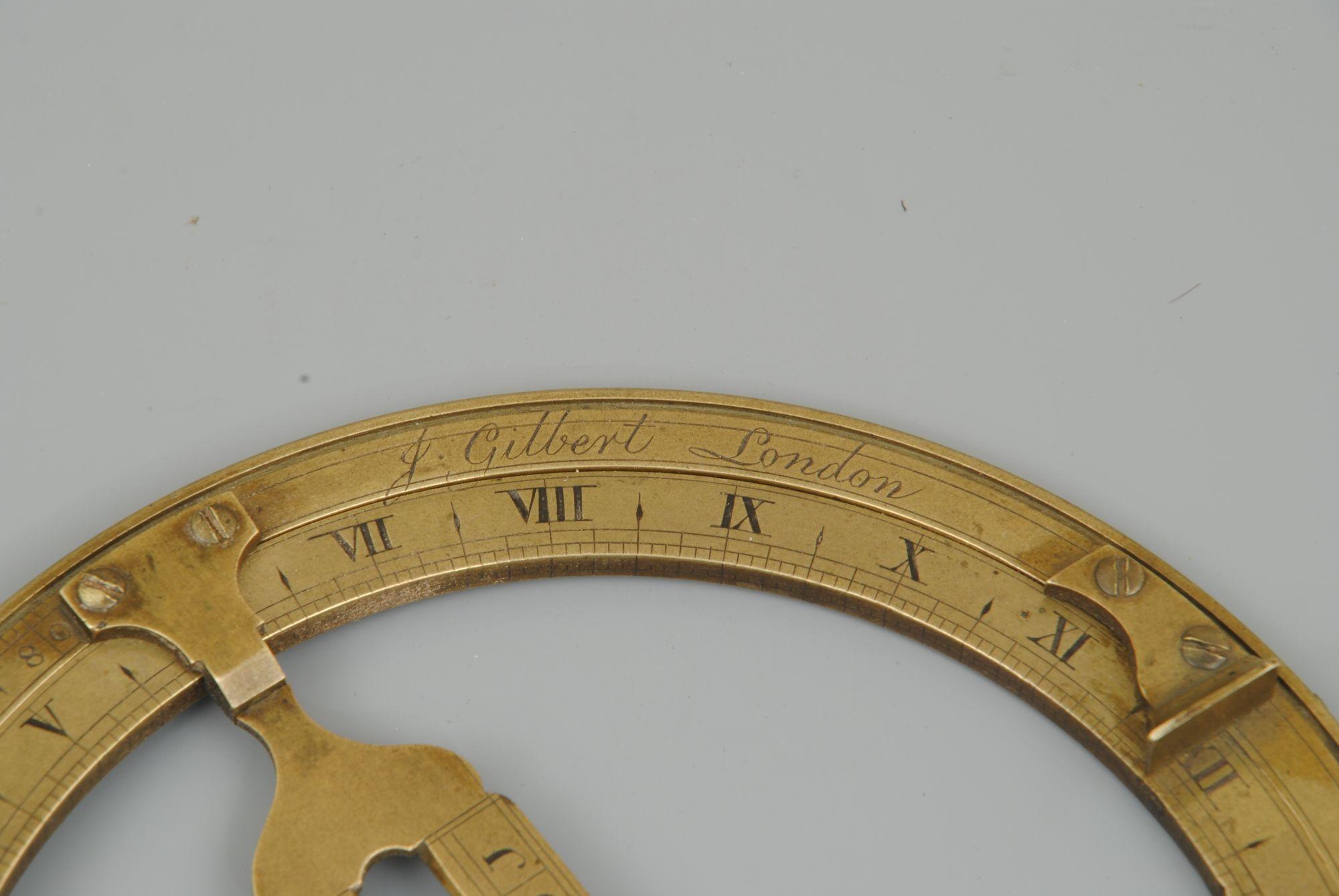 18th Century Ring Dial by Gilbert, London In Good Condition For Sale In Lincolnshire, GB