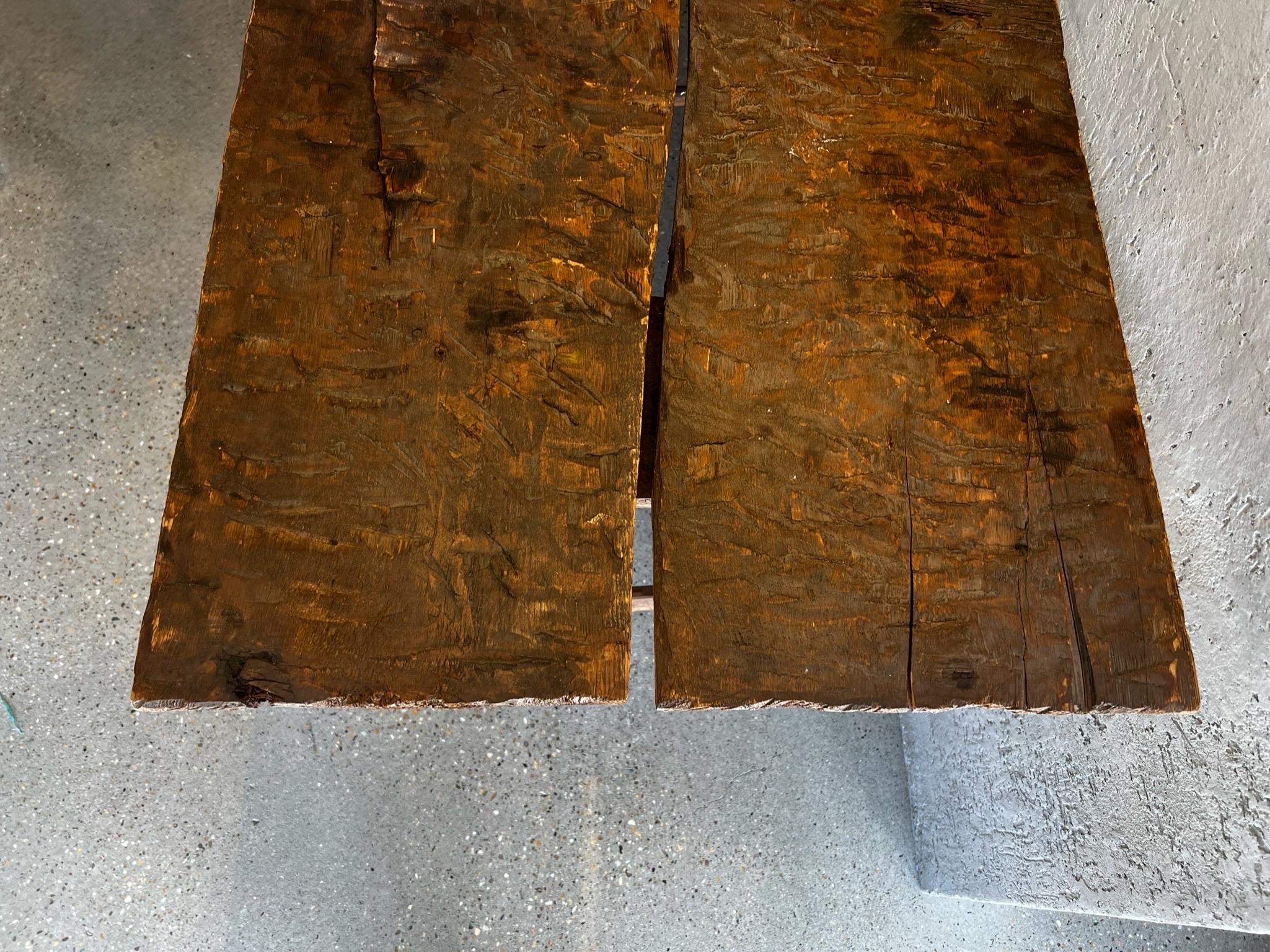 18th Century Riven- Cut Rustic Table For Sale 3