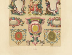 18th Century Rococo Cartouches and Decorative Frames – French Ornament, ca.1869