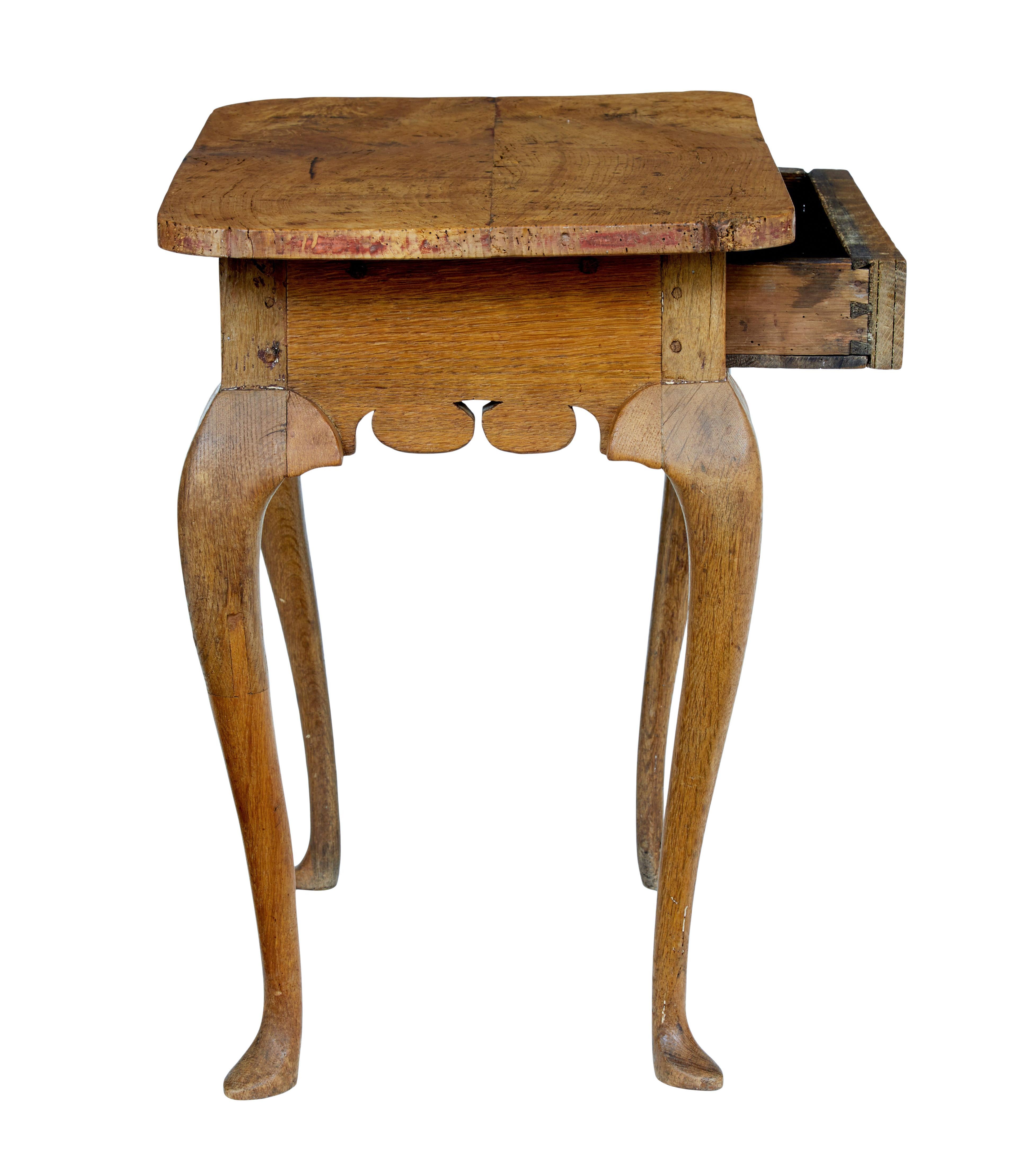 Woodwork 18th Century Rococo Elm Side Table