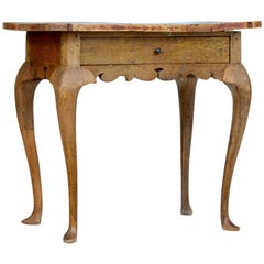 18th Century Rococo Elm Side Table