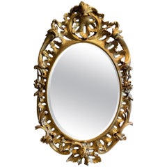 18th Century Rococo Giltwood Mirror