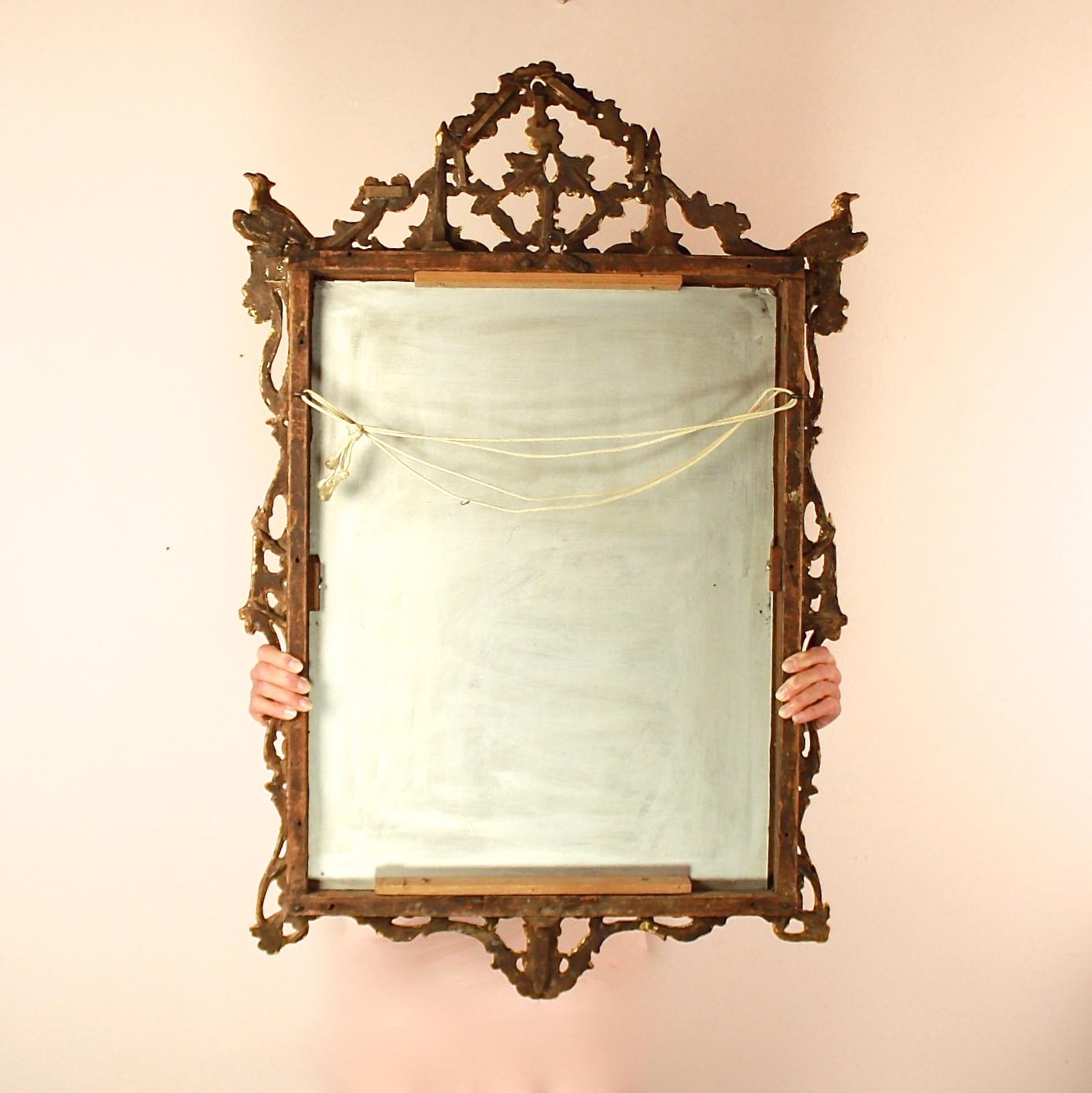 18th Century Rococo Giltwood Wall Mirror, Italy circa 1750 5