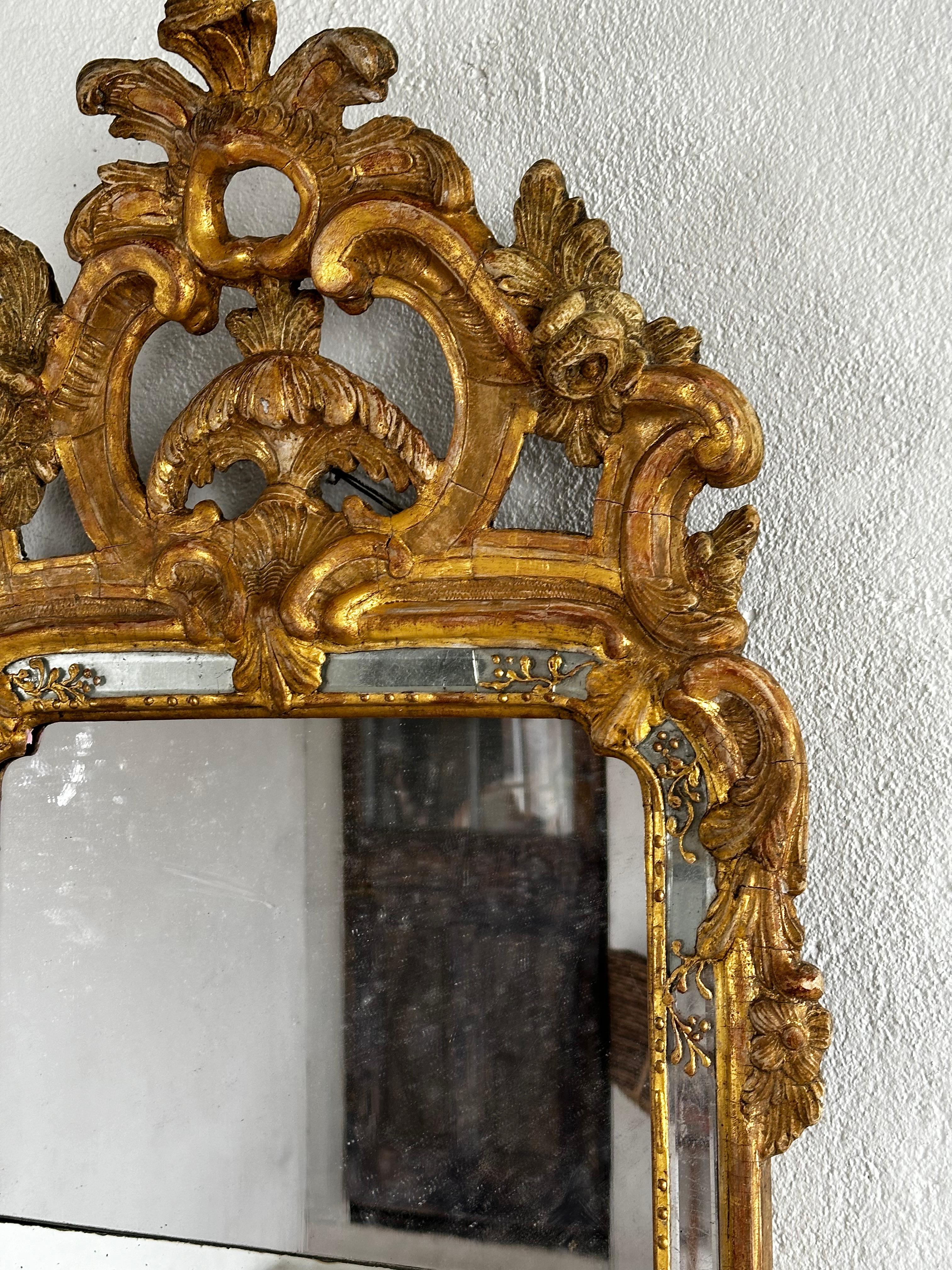 Rokoko-Spiegel des 18. Jahrhunderts (Schwedisch) im Angebot