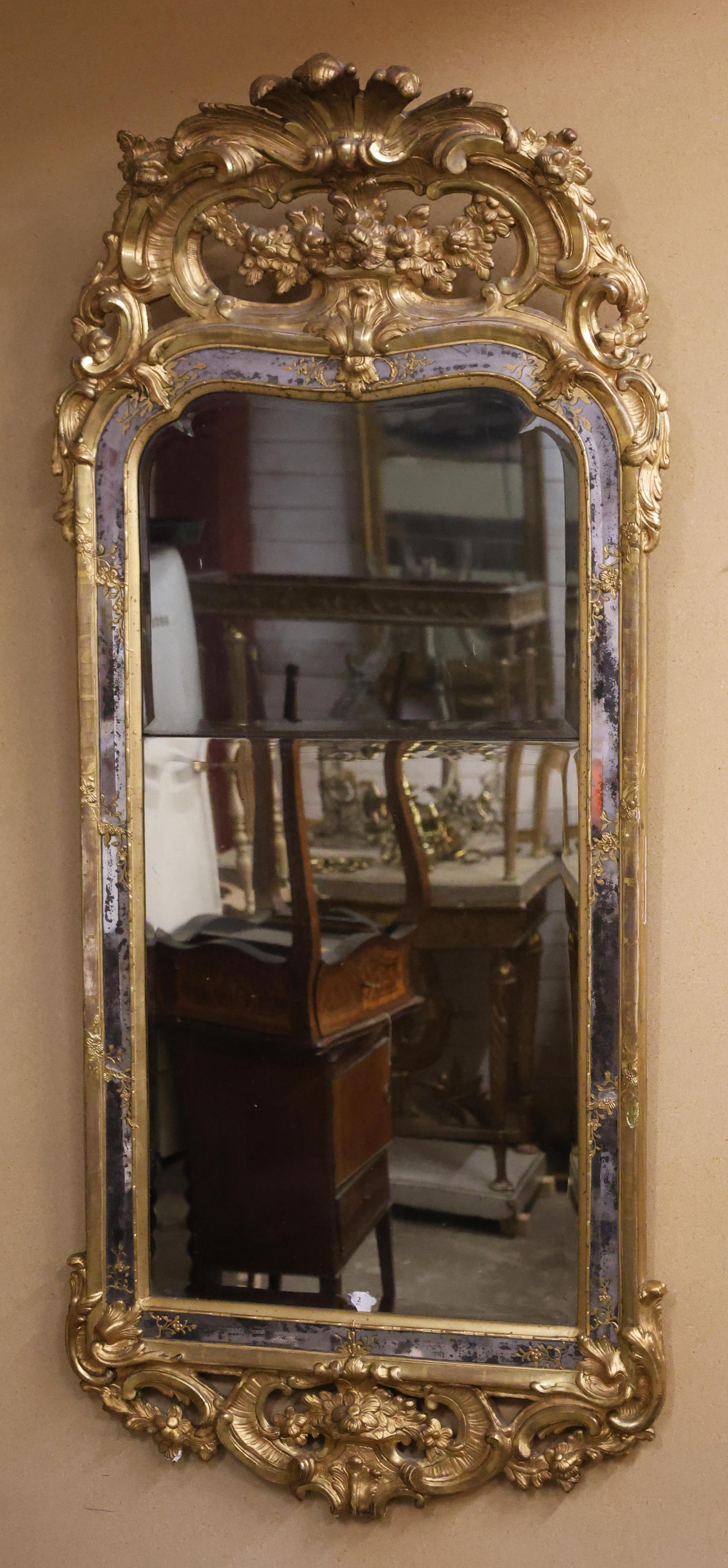 18th Century and Earlier 18th Century Rococo Mirror For Sale