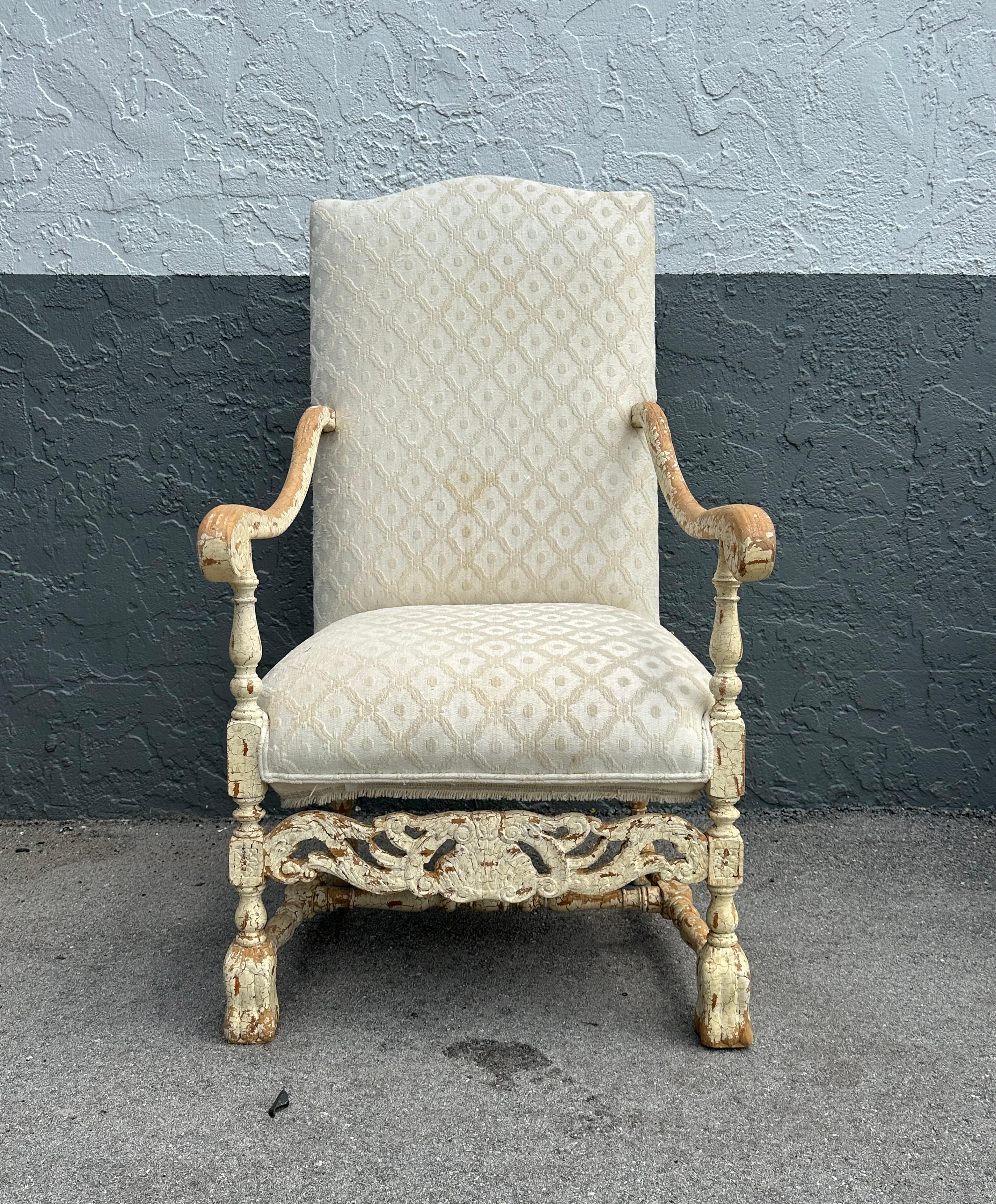 European 18th Century Rococo Swedish Armchair For Sale