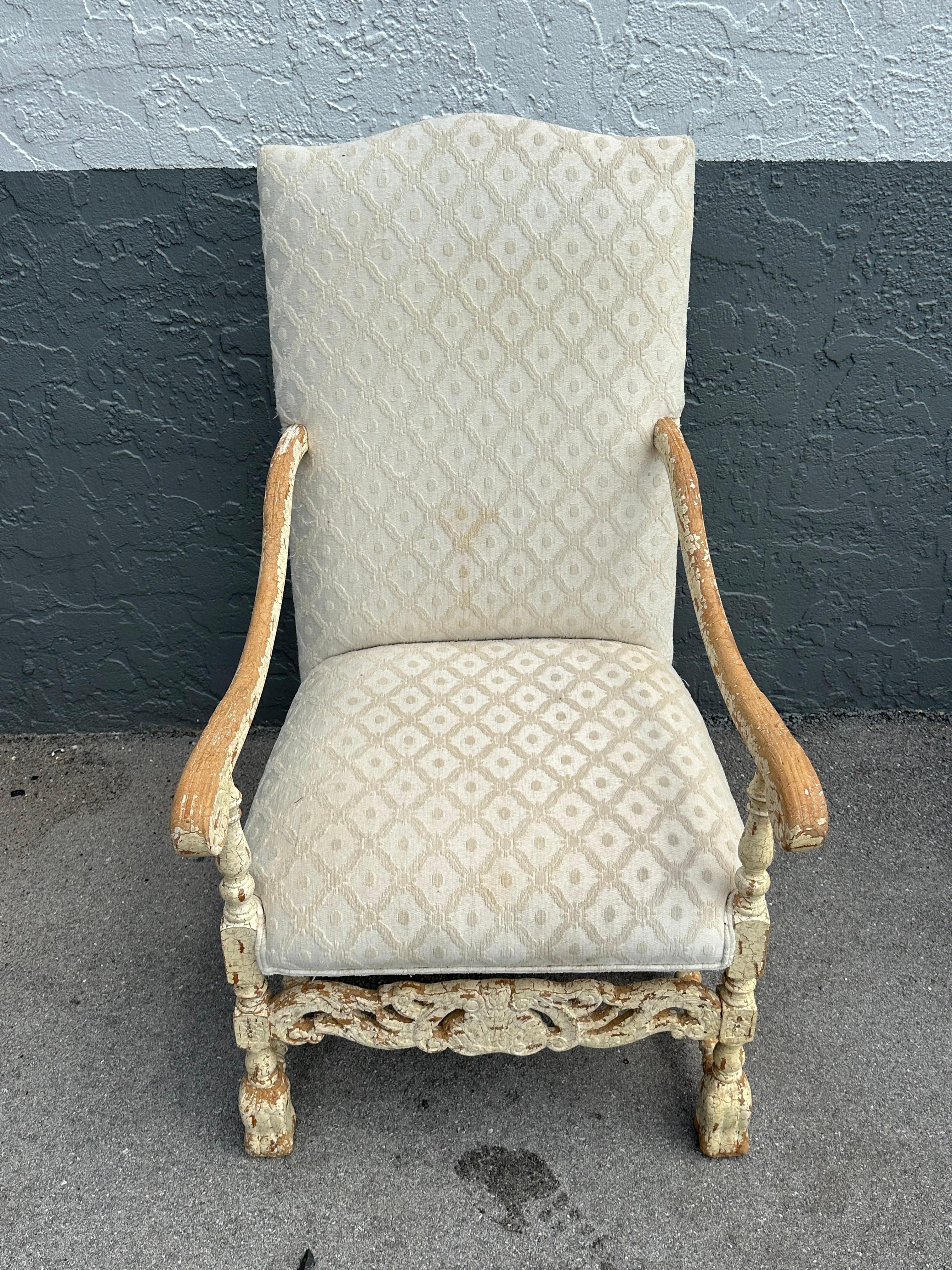 18th Century Rococo Swedish Armchair In Good Condition For Sale In Fort Lauderdale, FL