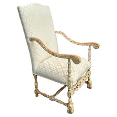 Antique 18th Century Rococo Swedish Armchair