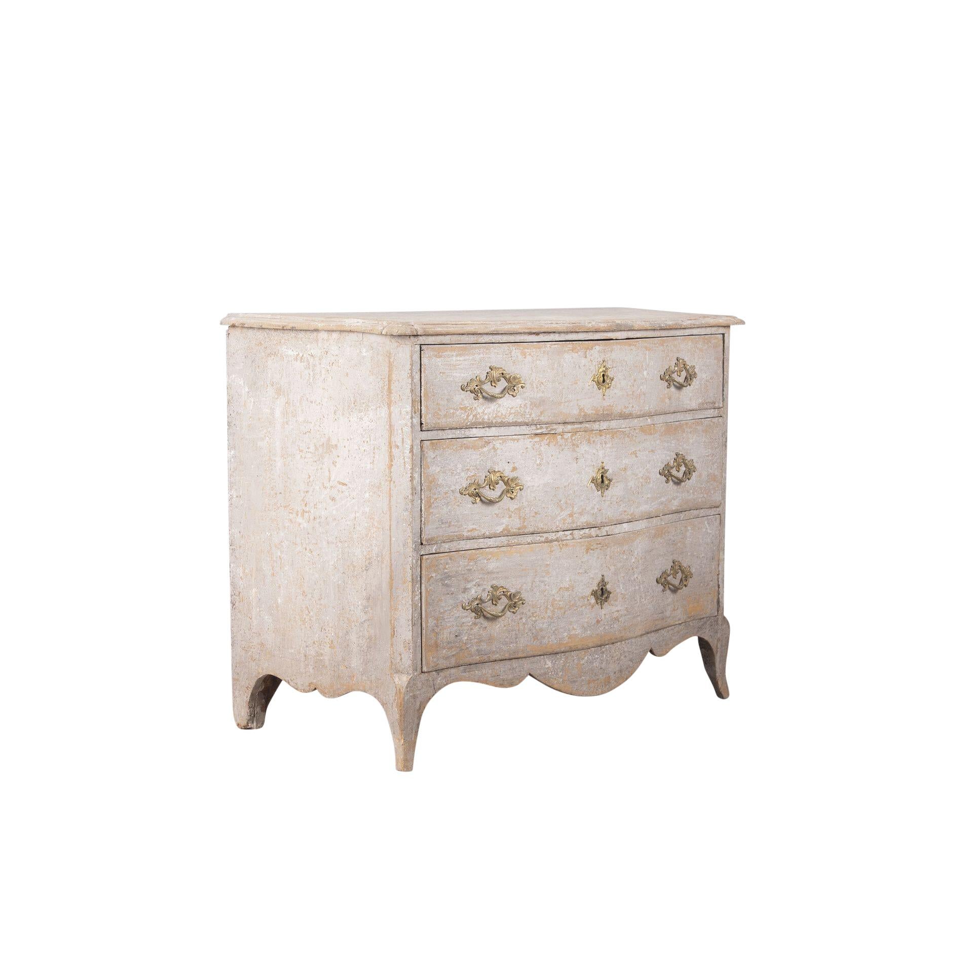 18th Century Rococo Swedish Commode For Sale 1