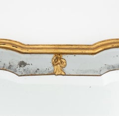 18th century rococo Swedish mirror with gilt decoration