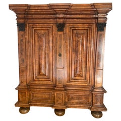 18th Century Rococo Walnut Wardrobes Armoires